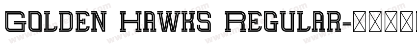 Golden Hawks Regular字体转换